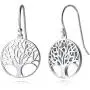 Agvana Sterling Silver Tree of Life Necklace Earrings Jewelry Set Gifts for Women Girls Agvana Sterling Silver Tree of Life Necklace Earrings Jewelry Set Gifts for Women Girls