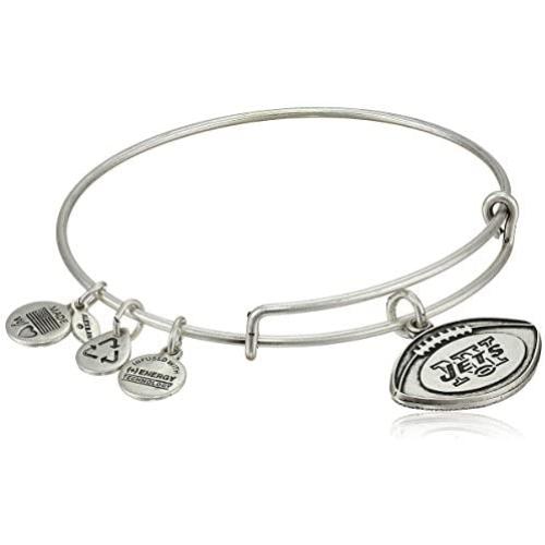 Alex and Ani ''NFL'' New York Jets Football Expandable Wire Bangle Bracelet, 7.5''