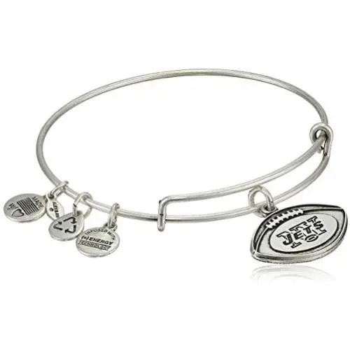 Alex and Ani ''NFL'' New York Jets Football Expandable Wire Bangle Bracelet, 7.5'' Alex and Ani ''NFL'' New York Jets Football Expandable Wire Bangle Bracelet, 7.5''