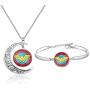 WSNANG Movie Inspired Gift Movie Necklace Movie Bracelet Set Dc Comics Fan Gift
