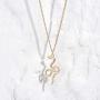 Fettero Animal Necklaces for Women Gold Butterfly Bird Cat Elephant Snake Bull Pendant Dainty Chain 14K Gold Plated Minimalist Simple Cute Jewelry Gift