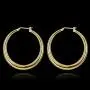 Hoop Earrings, 18K Gold Plated Rounded Hoops Earrings for Women Jewelry 1.4'' Hoop Earrings, 18K Gold Plated Rounded Hoops Earrings for Women Jewelry 1.4''