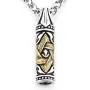 Warvik Star of David Bullet Hexagram Necklace Jewish Pendant, Stainless Steel Jewelry Mens Womens Wheat Chain 20/28inch Warvik Star of David Bullet Hexagram Necklace Jewish Pendant, Stainless Steel Jewelry Mens Womens Wheat Chain 20/28inch