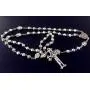 elegantmedical HANDMADE SILVER ROSE BEADS CATHOLIC Saint St Benedict ROSARY BLUE CROSS NECKLACE & NICE METAL JEWELLERY BOX elegantmedical HANDMADE SILVER ROSE BEADS CATHOLIC Saint St Benedict ROSARY BLUE CROSS NECKLACE & NICE METAL JEWELLERY BOX
