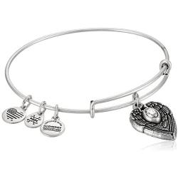 Alex and Ani ''Path of Symbols'' Guardian Angel Expandable Wire Bangle Charm Bracelet
