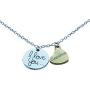 Grandma necklace pendant gift card jewelry love you grandmother heart moon back 18 inch