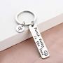 SEIRAA Motivational Quote Jewelry Punch Today in The Face Keychain Graduation Gift Self Care Gift for Her