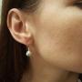 925 Solid Sterling Silver Dangling Ball Earrings with Leverback - Dangle Round Hypoallergenic Jewelry