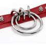 Manfnee Goth Jewelry PU Leather Choker Necklace with Chain Spike Charm Punk Rock Collar Adjustable