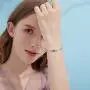 LONAGO Jewelry Moments Daisy Flower Snake Chain Charm 925 Sterling Silver Blue Crystal Bracelet Fit Pandora Charm Birthday Gift for Women Mom LONAGO Jewelry Moments Daisy Flower Snake Chain Charm 925 Sterling Silver Blue Crystal Bracelet Fit Pandora Charm Birthday Gift for Women Mom