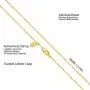 LIFETIME JEWELRY 1.2mm Twisted Cobra Chain Necklace for Women & Men 24k Gold Plated