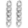 ZRosse Chic Gold Drop Earrings Long Chain Geometric Dangle Earrings For Women Minimalist Metal Earrings Statement Jewelry