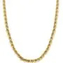 FIBO STEEL 18k Real Gold Plated 2.5-8 MM Stainless Steel Mens Womens Necklace Twist Rope Chain, 16-36 inches FIBO STEEL 18k Real Gold Plated 2.5-8 MM Stainless Steel Mens Womens Necklace Twist Rope Chain, 16-36 inches