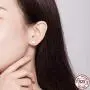 Cubic Zirconia Hypoallergenic Stud Earrings for Women Men Girls, BAMOER Sterling Silver with 14K White Gold Multi-Element Earring Cubic Zirconia Hypoallergenic Stud Earrings for Women Men Girls, BAMOER Sterling Silver with 14K White Gold Multi-Element Earring