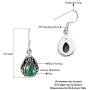 Shop LC Womens Green Malachite Dangle Drop Earrings Vintage Tribal Prom Jewelry Mothers Day Gifts for Women (Oval/Round/Leaf)