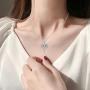 Elephant Necklace for Women 925 Sterling Silver Lucky Animal Pendant Necklace Jewelry Gifts for Women Mother Birthday