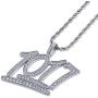 LC8 Jewelry Hip Hop 1017 Pendant Iced Out Rhinestone Diamond Bling Shiny Creative Pendant with 24” Rope Chain for Men Women