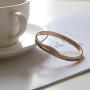 Luxe Alice Premium Fashion Accessory of Rose Gold Surgical Steel Bracelets for Women, Charm Link (Chain) Wrist Bracelet(Bangle)