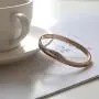 Luxe Alice Premium Fashion Accessory of Rose Gold Surgical Steel Bracelets for Women, Charm Link (Chain) Wrist Bracelet(Bangle)