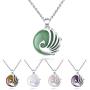 Nobranded Peacock Crystal Pendant Necklace Chakra Healing Womens Pendant Meditation Aura Stone Jewelry Lucky Blessing Gift