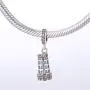 EVESCITY Limited Edition Swarovski Leaning Tower of Pisa Italy Travel 925 Sterling Silver Bead for Charms Bracelets Best Jewelry Gifts for Her EVESCITY Limited Edition Swarovski Leaning Tower of Pisa Italy Travel 925 Sterling Silver Bead for Charms Bracelets Best Jewelry Gifts for Her