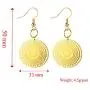 Allzedream Filigree Earrings Dangle Round Gold Hollow Out Disc Drop Allzedream Filigree Earrings Dangle Round Gold Hollow Out Disc Drop