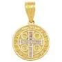 AMZ Jewelry 10k Yellow Gold Medalla De San Benito Saint St Benedict Pendant Charm AMZ Jewelry 10k Yellow Gold Medalla De San Benito Saint St Benedict Pendant Charm