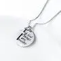 925 Sterling Silver Faith Hope Religious Jewelry Cross Necklace With God All Things Are Possible Inspirational for Women Girls Teens