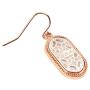 Moroccan Filigree Geometric Drop Earrings - Bohemian Metallic Cutout Hook Lightweight Dangles Flower Petal Leaf/Teardrop/Scallop/Circle/Quatrefoil