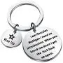 KUIYAI Hamilton Broadway Musical Inspired Gift Hercules Mulligan Quote Keychain Rise up Keyring Inspirational Gift Theater Jewelry
