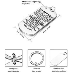 Stainless Steel Inspirational Keychain Gifts to My Son Graduation Gift for kids from son letter TO MY SON,I LOVE YOU SO,YOU ARE SO SPECLAL,I HOPE YOU KNOW.WITH EVERY DAY love mom