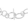 Vanbelle Stering Silver Jewelry Hand-Made Oval Fancy Link Chain Bracelets with Rhodium Plating for Women and Girls Vanbelle Stering Silver Jewelry Hand-Made Oval Fancy Link Chain Bracelets with Rhodium Plating for Women and Girls