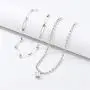 Double-layer Beads Chain Square Necklace Pendant Punk Safety Pins Chain Choker for Women Girls Exaggerated Hip Pop Jewelry Double-layer Beads Chain Square Necklace Pendant Punk Safety Pins Chain Choker for Women Girls Exaggerated Hip Pop Jewelry