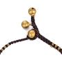 TOMLEE Beaded Rope Anklet Boho Handmade Wax Rope Braided Ankle Bracelet, Nepal Stone Charm Anklets