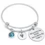 Adjustable Sister Birthstone Bracelet Not Sisters By Blood But Sisters By Heart Charm Bangle for Sister Best Friend Birthday Jewelry Gift Adjustable Sister Birthstone Bracelet Not Sisters By Blood But Sisters By Heart Charm Bangle for Sister Best Friend Birthday Jewelry Gift