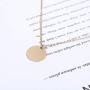 Yean Sequin Pendant Necklace Layered Coin Necklaces Gold Jewelry Chain for Women and Girls
