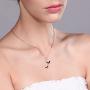 Gem Stone King Red Garnet 18K Rose Gold Plated Silver Butterfly Pendant Necklace 1.21 Ct Marquise Cut Gemstone Birthstone with 18 Inch Chain