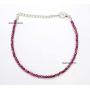 Purple Garnet Necklace Free Bracelet Gemstone Beaded Necklace January Birthstone Garnet Rhodolite Garnet Necklace Garnet Gemstone Jewelry.