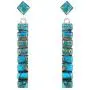 Turquoise Earrings 925 Sterling Silver & Genuine Turquoise (Choose Color) Turquoise Earrings 925 Sterling Silver & Genuine Turquoise (Choose Color)