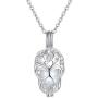 925 Sterling Silver Luminous Necklace Glowing in The Dark Locket Necklace Jewelry for Women Men Girlfriend Daughter Gift