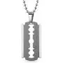 Bling Jewelry Personalize Hip Hop Biker Punk Rock Large Razor Blade Dog Tag Pendant Necklace for Men Black Silver Tone Stainless Steel 20 Inch Bling Jewelry Personalize Hip Hop Biker Punk Rock Large Razor Blade Dog Tag Pendant Necklace for Men Black Silver Tone Stainless Steel 20 Inch