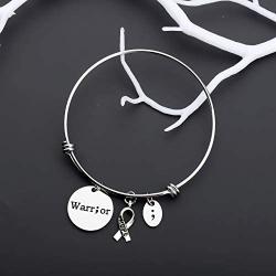 Gzrlyf Warrior Semicolon Necklace Mental Health Awareness Jewelry Cancer Survivor Gifts