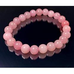 Skye Jewelry Pink Quartz Semi Precious Gemstone Round Bead Chakra Bracelet