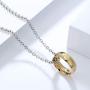 Winssi Engraved Gold Tone The Ring Pendant Necklace for Fans Cosplay Costume Jewelry