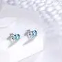 Aurora Tears Elephant Jewelry Women 925 Sterling Silver Crystal Birthstone Animal Elephants Necklace/Earring/Ring Birthday Jewelry