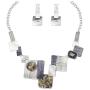 Vintage Statement Jewelry Set Bohemian Bib Necklace Earrings Prom Party Wedding Costume Accessories for Women Gifts