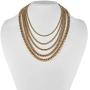 HarlemBling Mens Real Solid Franco Chain - 14k Gold Over Stainless Steel - 3mm 4mm 5mm 6mm 8mm - 18-30''