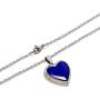 2 Pcs Temperature Sensing Color Changing Heart Locket Mood Pendant Necklace & Ring Colorful Transfer Womens Fashion Pendant Necklaces Stainless Steel Jewelry as Birthday for Women Girls