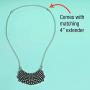Dissent Pins Dissent Collar 2 3/4'' Wide Hard Enamel Pendant Necklace, XL Edition