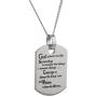 Serenity Prayer Necklace for Women- God Grant Me The Serenity Mantra Daily Reminder Pendant Necklace, Serenity Jewelry, Inspirational Necklace & Gifts